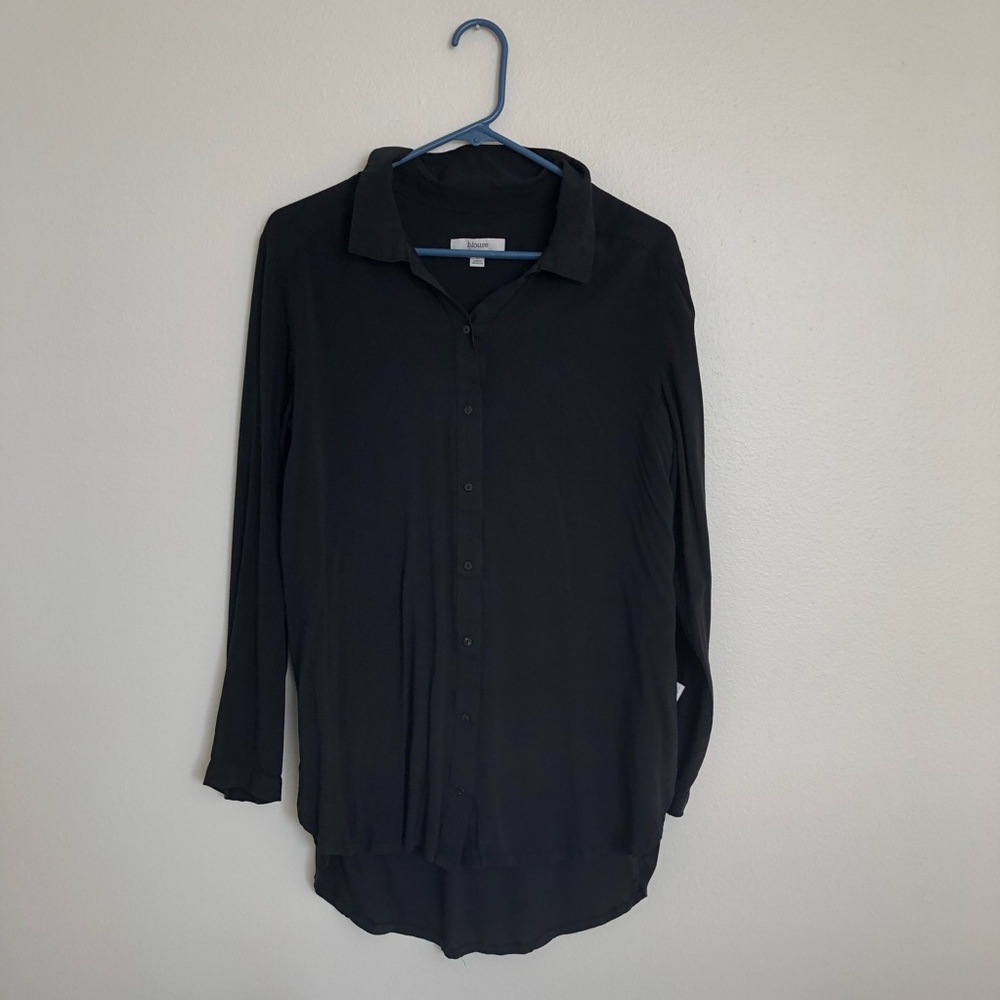 •Nordstrom• high/low button-up blouse
